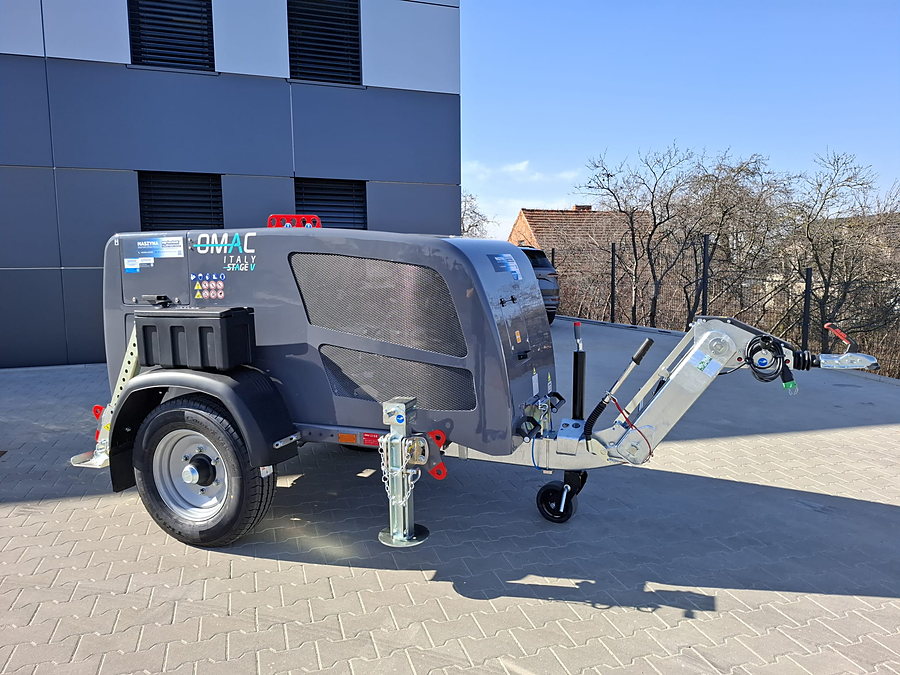 Wciągarka kablowa OMAC UP50 — hydrauliczna wciągarka do kabli 50 kN